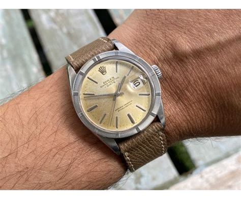 Rolex Oyster Perpetual Date 1501 Silver Bar cal.1560 butterfly.